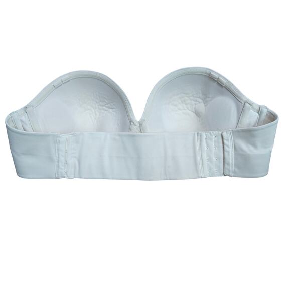 Lane Bryant Cacique Smooth White Strapless Underwire Bra 42C - Picture 4 of 4